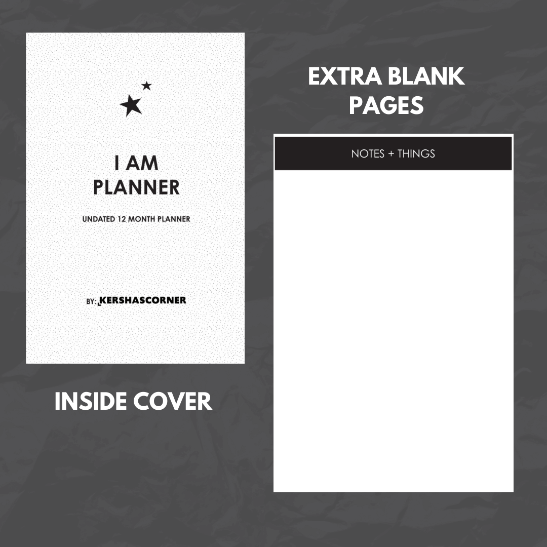 I AM: Undated Year Planner