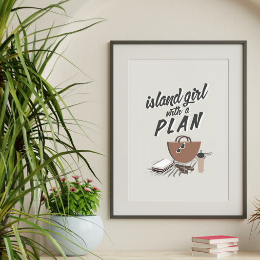 Island Girl with a Plan (Neutral Design)